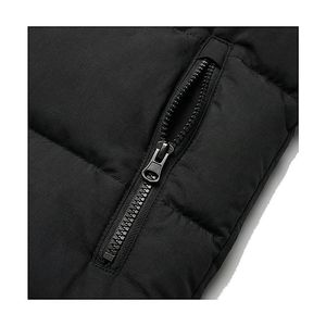 Hooded Quilted Waterproof <b>Bubble</b> Jacket Black Full Sleeve Winter Windproof Cotton Shell Knitted Fabric Polyester Filling Stand - Product Image 6