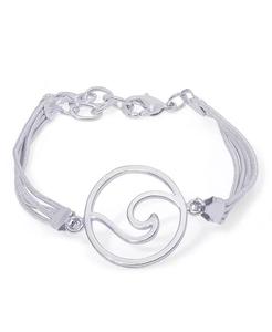 Pulsera de Ondas Redondas en Plateado o Chapado en Oro de 18K | Macy's - Product Image 1
