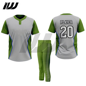 Uniformes de Béisbol Personalizados de Poliéster Sublimado, Uniformes Baratos Unisex de Secado Rápido, Antibacterianos y Transpirables para Softbol - Product Image 2