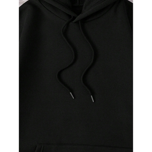 Sweat à capuche imprimé Route 66 pour homme, coupe classique, en coton French Terry, décontracté, pour l'automne, avec poche avant et cordon de serrage - Product Image 4