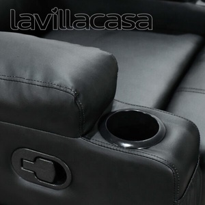 Custom Modern Manual PU Leather Cup Holders <b>Recliner</b> Chair for Living Room Furniture Supplier - Product Image 5