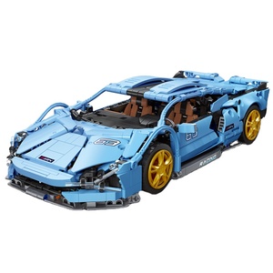 Jiexing 92018 Licensed Sports Car <b>Model</b> Plastic <b>Building</b> Block Toy 1254 Pieces DIY Assembly for Teens - Product Image 1