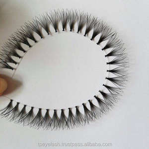 Cils individuels en soie de vison faits à la main en gros, sans nœuds, 12 rangées, volume méga 10D-20D, logo 0.10mm - Product Image 2