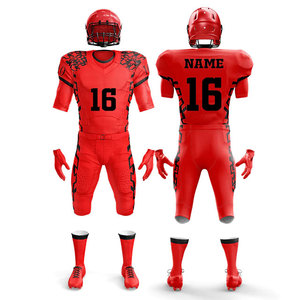 Hot Sale Factory OEM Manufacturer Teamwear Full Body Customized Slim Fit American Football Uniform New Design Solid Color - Product Image 1