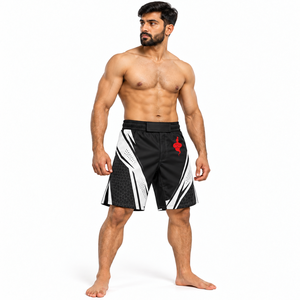 MMA <b>Shorts</b> Mens Premium Fitness Apparel Quick Dry Lightweight Fabric Flexible Waist Training <b>Grappling</b> Athletic Sportswear - Product Image 1