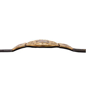 Ceintures de championnat de lutte poids lourd, sangle en cuir véritable, plaques en zinc de 4 mm, taille adulte, 50 pouces - Product Image 3