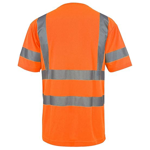 Reflective Safety Hi-Vis Workwear <b>Long</b> <b>Sleeve</b> Men's T-shirt with Customized Logo Waterproof & LED Flash Polyester Material - Product Image 4