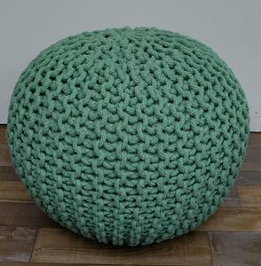 Indian Exporter <strong>Knitted</strong> Pouffe Handmade Home Dacor Patchwork Washable Pouffe for Garden and Living Room for Export
