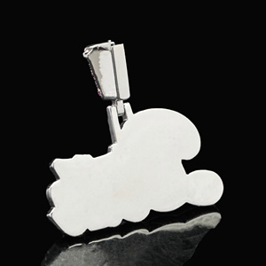 Colgante Vanguardista de Lujo para Hombre, Estilo Hip Hop, Chapado en Oro Rosa, con Diamantes Simulados - Product Image 2