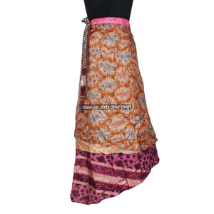100% Vintage <b>Silk</b> Sari Long Panel <b>Skirt</b> Online Wholesale Shop of Indian <b>Silk</b> Wrap Around <b>Skirts</b> Manufacturer Wholesaler - Product Image 3