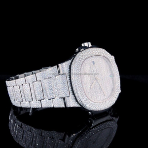 Lujoso reloj de tendencia Buss Down Diamond de alta calidad Iced Out VVS Clarity Lab Grown Diamond Watch para hombres y mujeres - Product Image 2