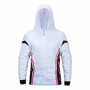 Sweat-shirt de pêche à capuche avec logo personnalisé, vêtements de performance, séchage rapide, polyester, manches longues, protection solaire UV UPF 50, chemises de pêche - Product Image 5