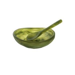 Bol décoratif en résine époxy de prestige artistique moderne, bol artisanal exclusif pour servir et décorer la table, pour une restauration de luxe - Product Image 4