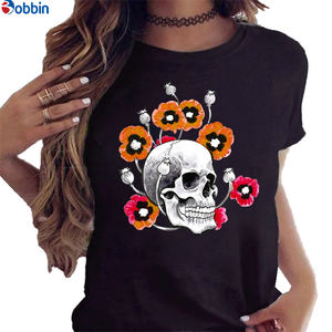 Camiseta de Verano con Estampado de Rosas y Mariposas, Blusa Blanca para Niña, Camiseta con Diseño Gráfico, Ropa Casual, Transpirable, Modelo Básico - Product Image 5