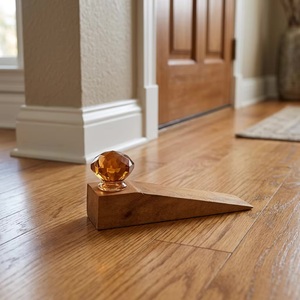 Ceramic Crystal Diamond Cut Industrial Design <b>Door</b> Stopper with Furniture Handles & <b>Knobs</b> for Kitchen Living Room & Dining - Product Image 4