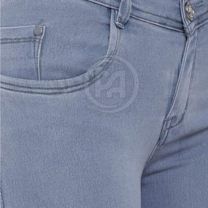 Pantalon en jean pour femme, taille personnalisée, respirant, pour usage extérieur, vente en gros, 100% coton, best-seller - Product Image 6