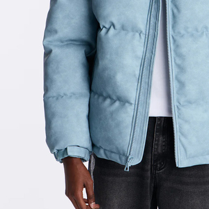 Wholesale Heavy Weight Puffer <b>Jacket</b> Custom Logo Stand Up Collar Cropped Quilted Puffer Men'<b>s</b> <b>Jackets</b> Winter Outdoor <b>Jacket</b> - Product Image 5