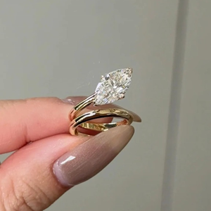 IGI Certified Oval Cut Lab Grown Diamond Engagement & Wedding <b>Ring</b> 2 Carat <b>14K</b> <b>Gold</b> Plated Luxury Party Gift Jewelry - Product Image 1