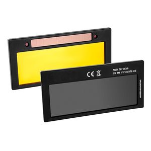 Lente per Saldatura Auto-Oscurante True Color 4.25" X 2" Certificata ANSI, per Casco in Metallo, Doppi Sensori ad Arco, Rivestimento Dorato, Tonalità 9 - Product Image 2
