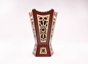 Brûleur à Bakhoor en Bois Moderne avec Plateau Métallique – Porte-Encens Oud Arabe pour Décoration Islamique et Cadeaux de Mariage - Product Image 2