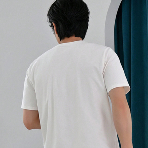 เสื้อยืดโอเวอร์ไซส์ทรงหลวม แห้งเร็ว ระบายอากาศได้ดี ผ้าฝ้าย ปรับแต่งได้ สำหรับผู้ชายและผู้หญิง แฟชั่นวัยรุ่น รับผลิตแบรนด์ส่วนตัว - Product Image 2