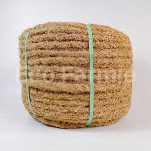 Cordes en fibre de coco torsadées, cordes en coco naturel épaisses, rouleaux de corde en coco au prix le plus bas, fil de coco durable - Product Image 1
