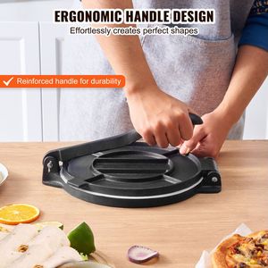 Pressa per Tortillas in Ghisa da 8 Pollici, Pretrattata, per 100 Tortillas, Roti e Patacones, 2-in-1 con Mattarello e Tavola per Impastare - Product Image 4
