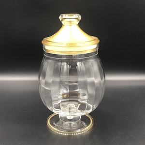 Tarro de almacenamiento de dulces hermético dorado de 4 pulgadas - Product Image 3