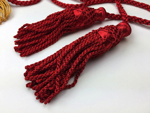 Custom Embroidered 3D <b>Sew</b>-On Freemason Badges Red White Gold Trim Classical Style Ceremonial Accessory - Product Image 5