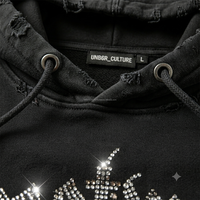 Sweat-shirts à capuche pour hommes, personnalisés et brodés, doublés polaire, épais, coupe oversize, style streetwear hiver, look urbain premium, effet vieilli, vente en gros