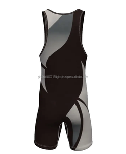 Wholesale Custom Sublimation Knitted Print 100% Cotton Eco-Friendly Breathable High Quality <b>Mens</b> Wrestling <b>Singlet</b> - Product Image 5