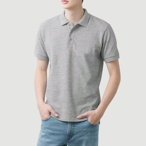 เสื้อเชิ้ตแขนสั้นคุณภาพสูงสำหรับผู้ชาย สไตล์ลำลองทางธุรกิจ ผ้าถักเนื้อแน่น ติดกระดุมด้านหน้า แห้งเร็ว ผลิตในบังกลาเทศ - Product Image 1