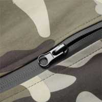 Blouson bomber camouflage pour homme, fermeture éclair, col montant, coupe ajustée, coupe-vent, style automne, en polyester