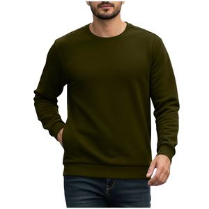 เสื้อสเวตเชิ้ตผู้ชายคอตั้งลายสก็อตผ้าฝ้าย 100% สำหรับฤดูใบไม้ร่วง แห้งเร็ว กันลม ทรงหลวม - Product Image 2