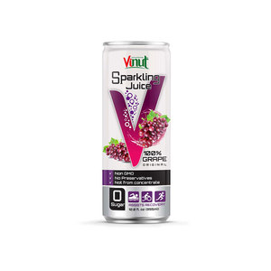 น้ำอัดลม 12 ออนซ์ 100% น้ำองุ่นแท้ ไม่มีน้ำตาล รับผลิตแบบ OEM ODM แบรนด์ส่วนตัว - Product Image 1