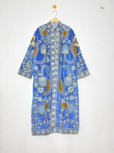 <b>Womens</b> Eco-Friendly Lightweight <b>Velvet</b> Suzani Embroidered Regular Bomber <b>Jacket</b> Floral Ethnic Luxury Wholesale Boutique - Product Image 1