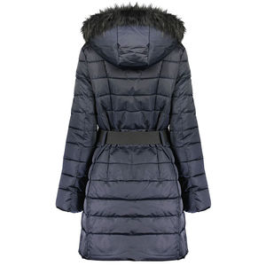 Parka con Capucha para Mujer, Cierre de Cremallera, Relleno de Poliéster Aislante, Impermeable, Resistente al Viento, Transpirable, Calefactable, Ecológica, para Invierno - Product Image 4