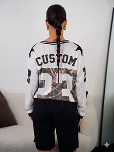 Camiseta de Fútbol Americano al por Mayor, 450GSM, Mezcla de Algodón y Malla, Impresión Personalizada, Corte Holgado, Ropa Deportiva de Alto Rendimiento - Product Image 2