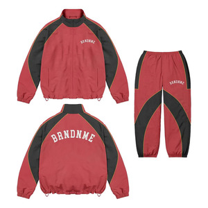 Conjunto Deportivo de Invierno para Hombre, Tallas Grandes, con Logotipo Personalizado, Transpirable, Diseño de Bloques de Color Sólido, Impermeable - Product Image 3