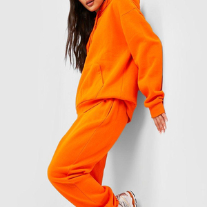 Survêtement élégant et léger pour femme grande taille automne/hiver, broderie appliquée, logo personnalisé, 100 % coton, facile à laver, usage quotidien - Product Image 6
