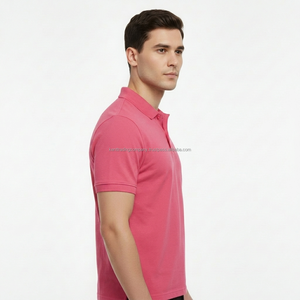 Modern 2 <b>Button</b> 100% Cotton Pique Polo Shirt Custom Embroidery Logo Men Plain Blank Polo Tee Premium High Quality Slim Fit Polo - Product Image 2