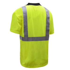 Best Sale Polyester Hi Vis Working Polo <b>Shirts</b> Two Tone Color Reflective Roadway Safety Work Clothes Uniform Polo <b>Shirts</b> - Product Image 3