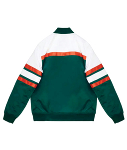 Chaqueta Varsity Naranja Personalizada de los Denver Broncos para Hombre, Informal, con Logotipo Bordado en la Parte Delantera, Cuello Camisero, Forro de Satén de Poliéster - Product Image 6