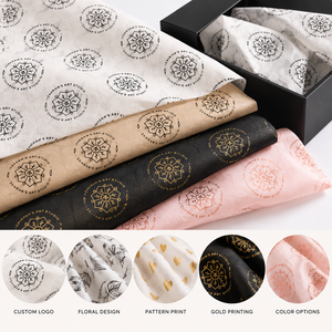 Custom <b>Printed</b> Tissue <b>Paper</b> Wrapping <b>Paper</b> With Logo Luxury Brand Packaging <b>Paper</b> For Gift Box Clothing Jewelry Packaging - Product Image 5