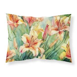 Utah Sego Lilies Acuarela Funda De Almohada estándar Ligero Super Suave Fácil cuidado Ilustraciones decorativas Fundas de cojines - Product Image 1