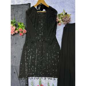 Conjunto Dupatta hermoso y parte inferior superior de ropa de fiesta para mujer de diseñador - Product Image 1