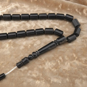Cylinder Buffalo horn 33 beads Tasbih, <b>Islamic</b> Prayer Beads Misbaha <b>gift</b> - Product Image 6