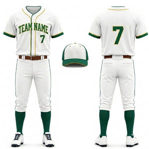 Uniforme de Béisbol de Alto Rendimiento para Hombre, Conjunto de Camiseta y Pantalones Personalizados, Tela Suave para Clubes, Escuelas y Equipos Profesionales - Product Image 1