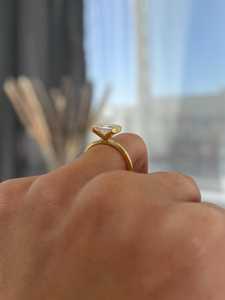 Anillo Solitario Brillante con Diamante Esmeralda de 2.01CT, Oro Sólido de 14K, Cultivado en Laboratorio, para Compromiso, Boda, Aniversario, Regalo para Ella - Product Image 6