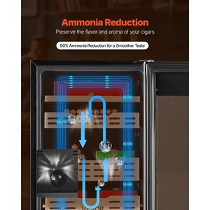 Humidor Elettrico per Sigari da 75L, 450 Pezzi, Raffreddamento a Compressore, Controllo Costante di Umidità e Temperatura per Uso Domestico - Product Image 5
